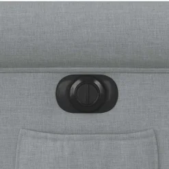 vidaXL Sillón reclinable eléctrico tela Gris claro New