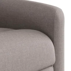 vidaXL Sillas-Sillón reclinable eléctrico tela gris