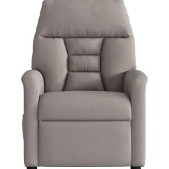 vidaXL Sillas-Sillón reclinable eléctrico tela gris