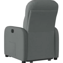 vidaXL Sillón reclinable elevable de tela Gris oscuro Sale