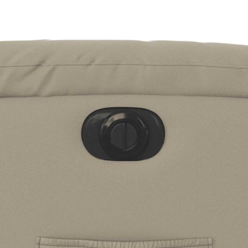 vidaXL Sillón reclinable eléctrico de cuero sintético color Capuchino Outlet
