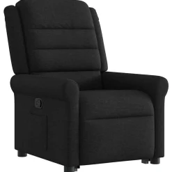 vidaXL Sillón reclinable elevable tela Negro Clearance