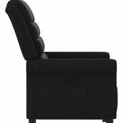 vidaXL Sillón reclinable elevable tela Negro Clearance