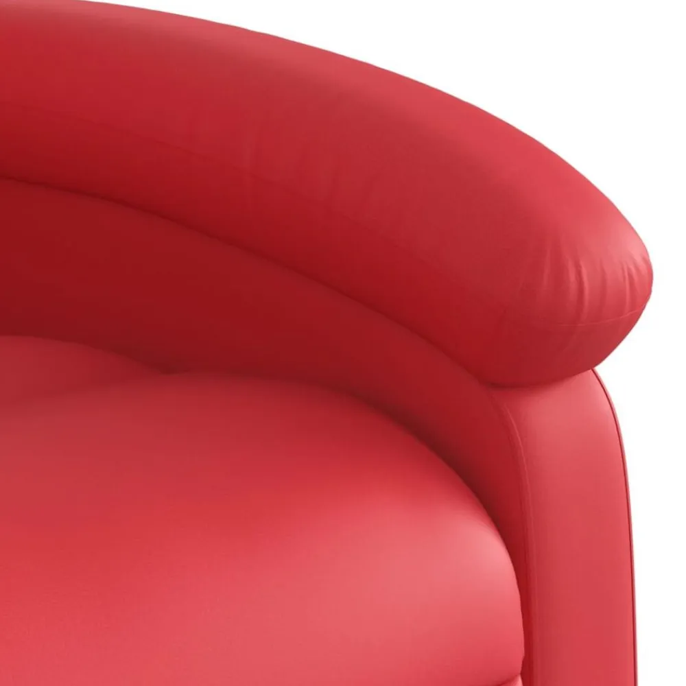 vidaXL Sillón reclinable elevable cuero artificial Rojo Online