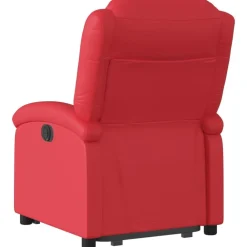 vidaXL Sillón reclinable elevable cuero artificial Rojo Online