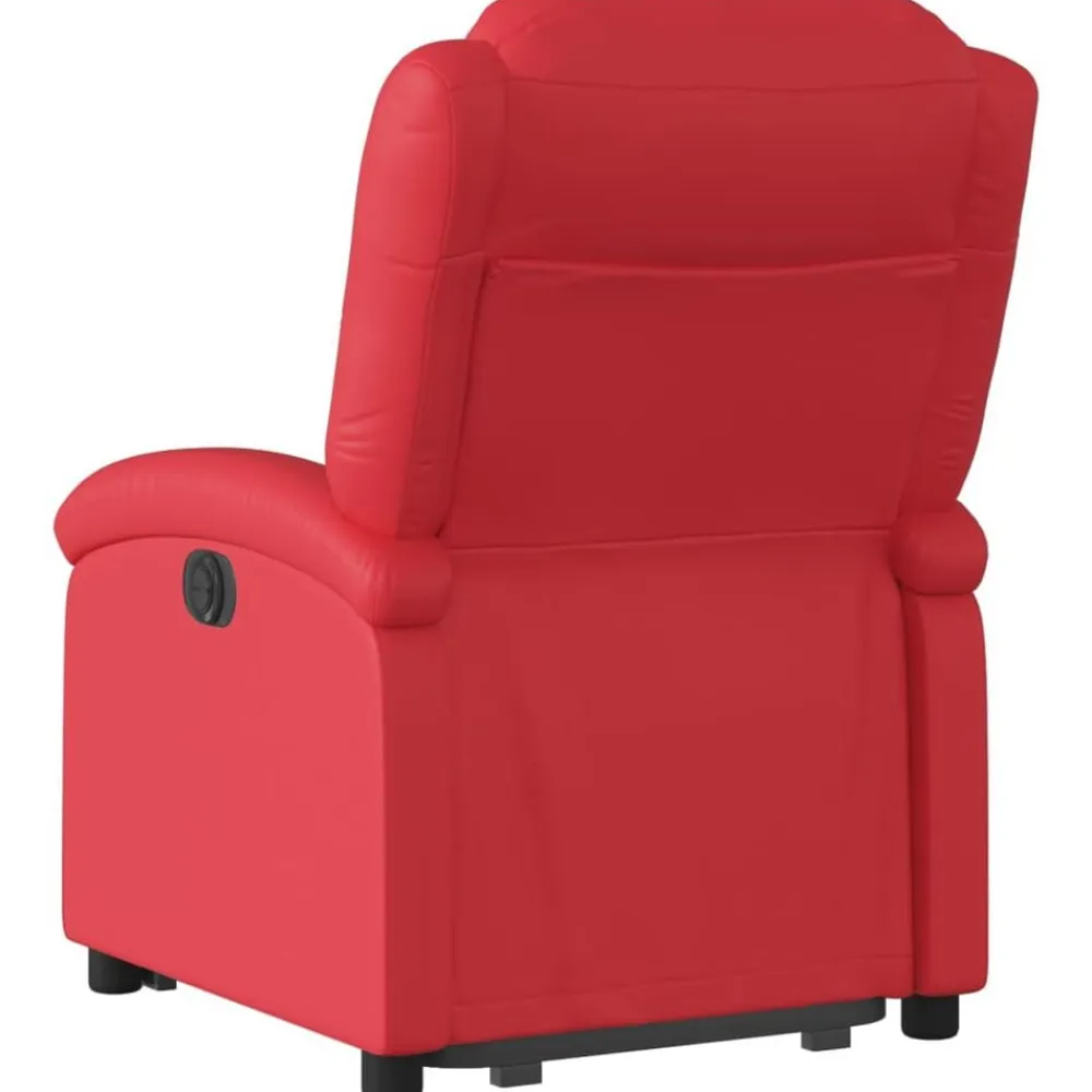 vidaXL Sillón reclinable elevable cuero artificial Rojo Online