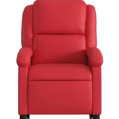 vidaXL Sillón reclinable elevable cuero artificial Rojo Online