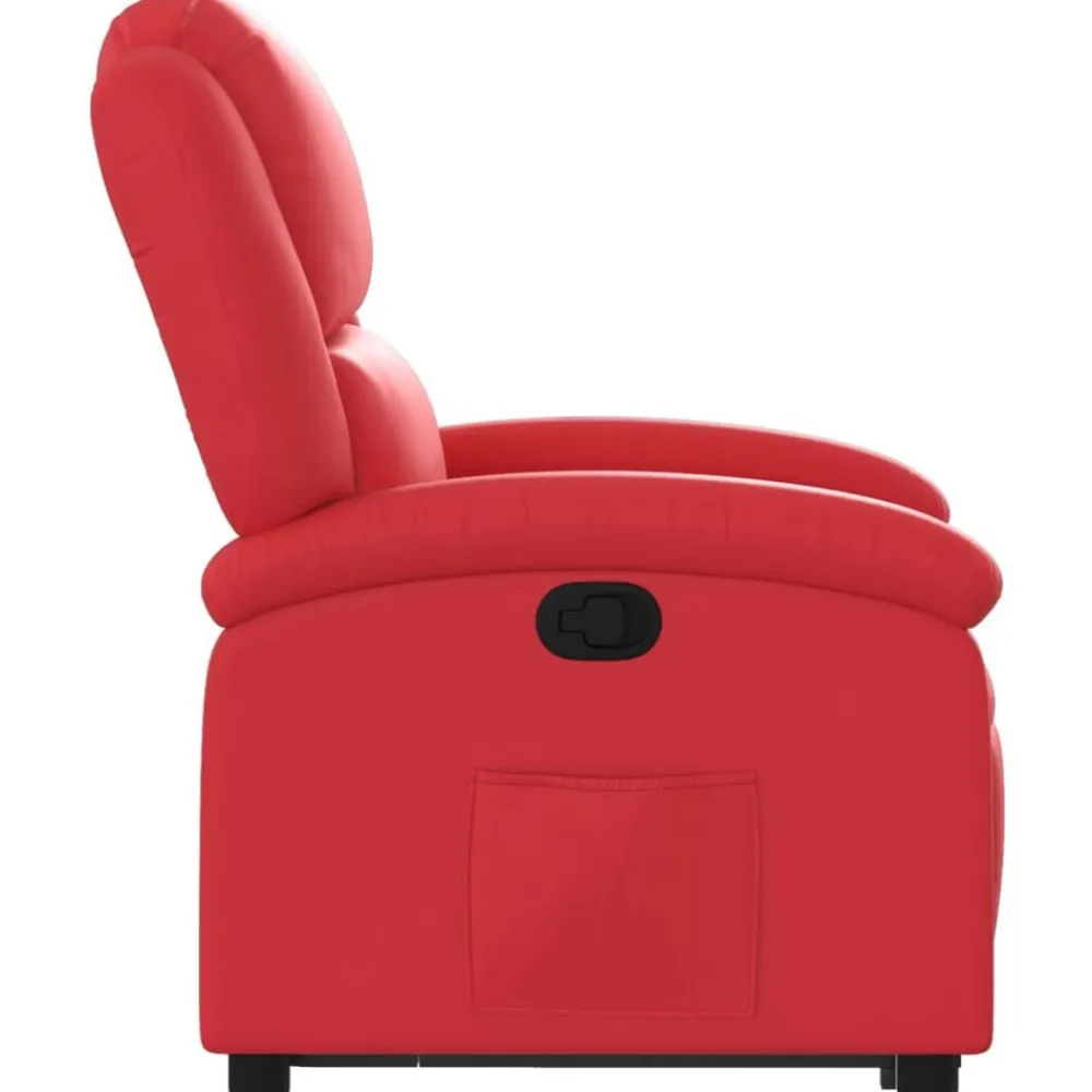 vidaXL Sillón reclinable elevable cuero artificial Rojo Online