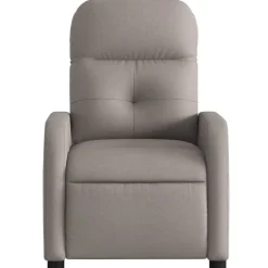 vidaXL Sillas-Sillón reclinable eléctrico tela gris