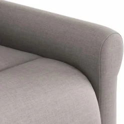 vidaXL Sillas-Sillón reclinable eléctrico tela gris