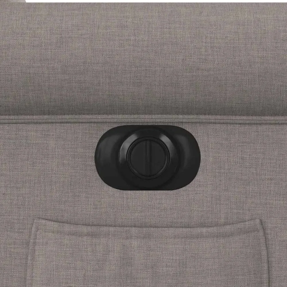 vidaXL Sillas-Sillón reclinable eléctrico tela gris