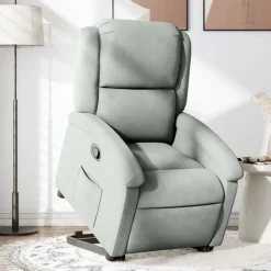 vidaXL Sillas-Sillón reclinable elevable terciopelo