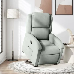 vidaXL Sillas-Sillón reclinable elevable terciopelo