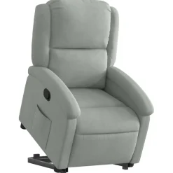 vidaXL Sillas-Sillón reclinable elevable terciopelo