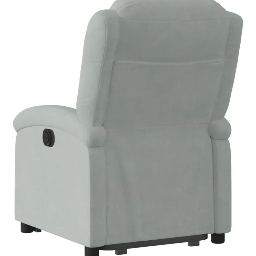 vidaXL Sillas-Sillón reclinable elevable terciopelo