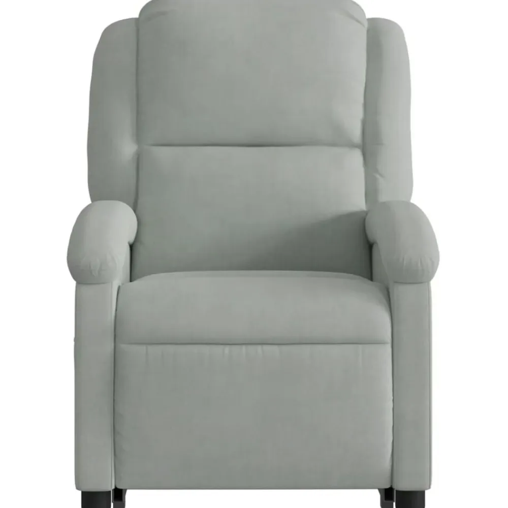 vidaXL Sillas-Sillón reclinable elevable terciopelo