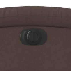 vidaXL Sillón reclinable eléctrico tela marrón oscuro Marrón oscuro Best