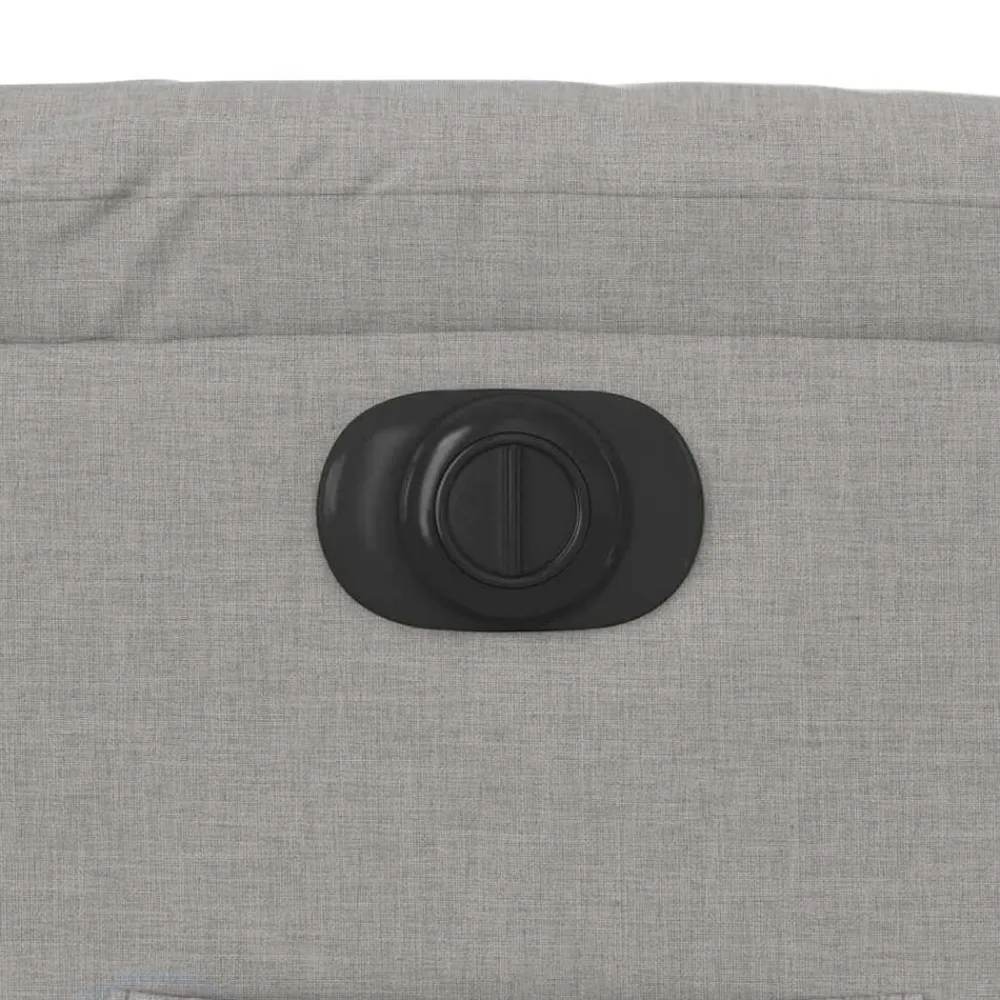 vidaXL Sillón reclinable eléctrico de tela Gris nube Best