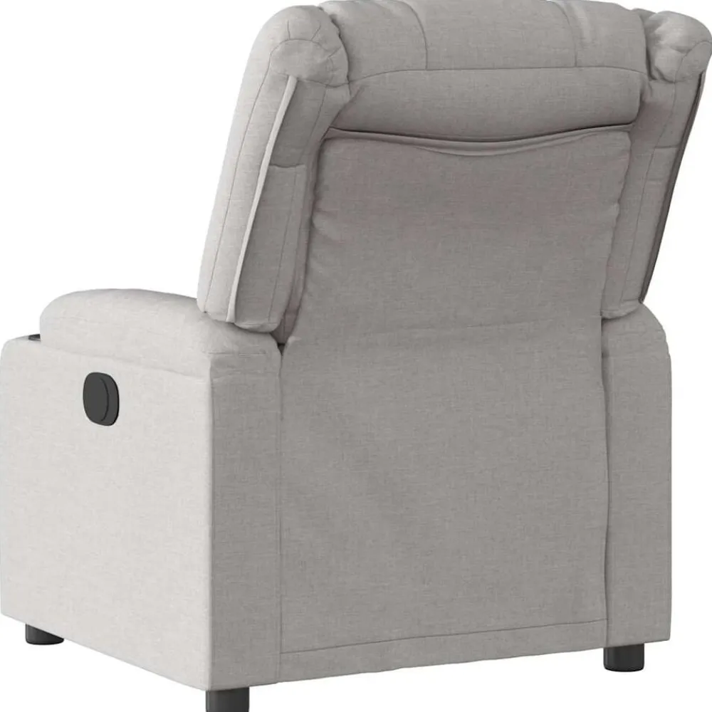 vidaXL Sillón reclinable eléctrico de tela Gris nube Best