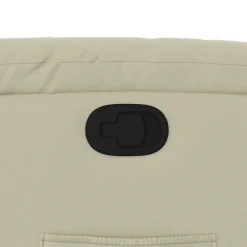 vidaXL Sillón reclinable elevable cuero artificial color Crema Sale