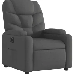 vidaXL Sillón reclinable eléctrico de tela Negro Online