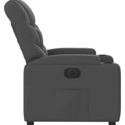 vidaXL Sillón reclinable eléctrico de tela Negro Online