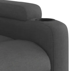 vidaXL Sillón reclinable eléctrico de tela Negro Online