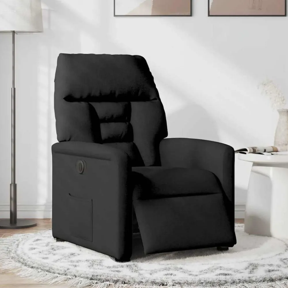 vidaXL Sillas-Sillón reclinable eléctrico de tela