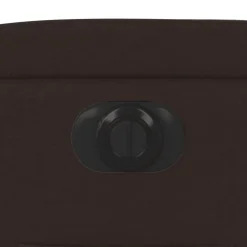 vidaXL Sillón reclinable eléctrico tela marrón oscuro Marrón oscuro Outlet