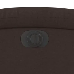 vidaXL Sillas-Sillón reclinable eléctrico tela marrón oscuro
