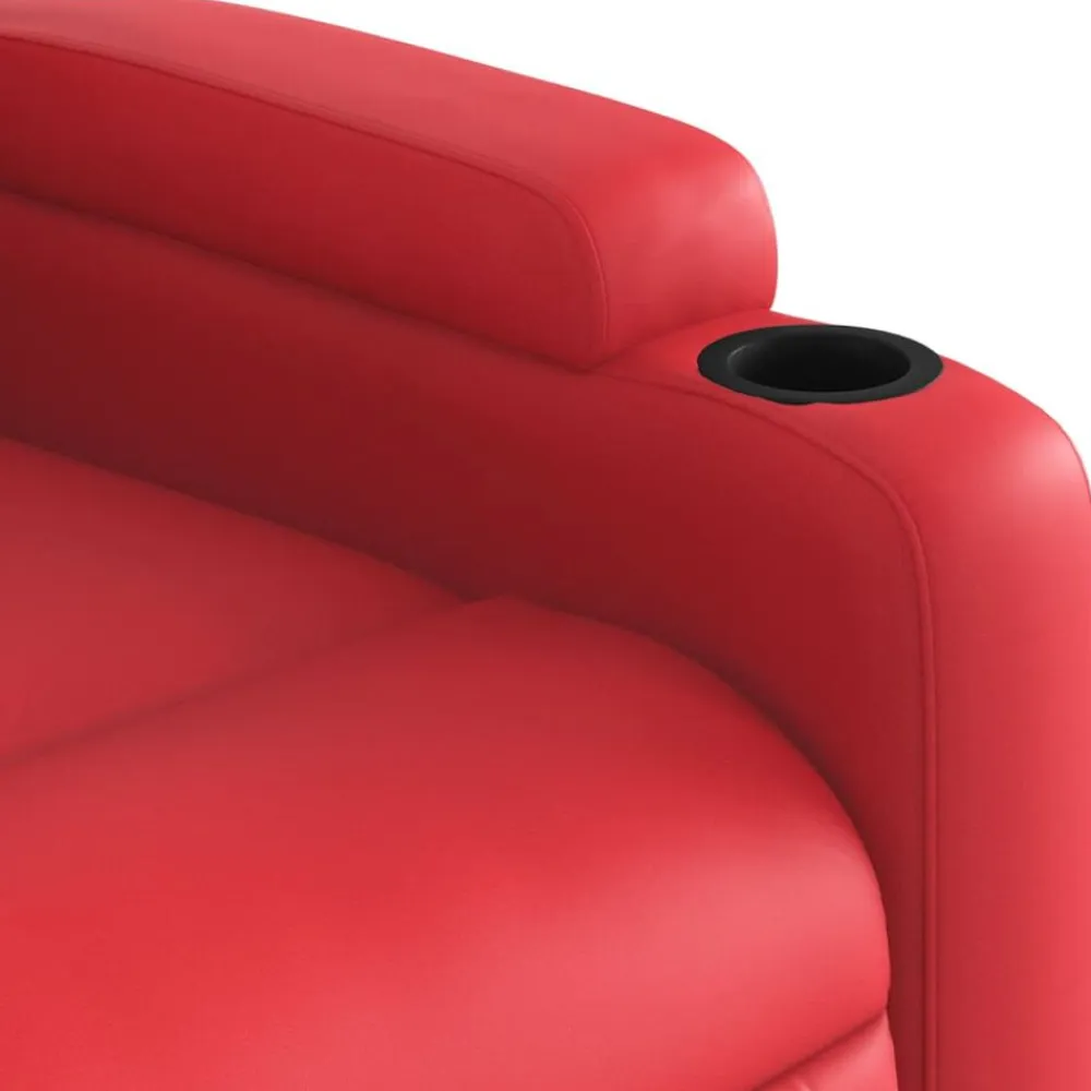 vidaXL Sillas-Sillón reclinable elevable cuero artificial