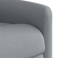 vidaXL Sillón reclinable eléctrico tela Gris claro Discount
