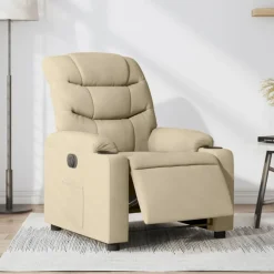 vidaXL Sillas-Sillón reclinable eléctrico de tela