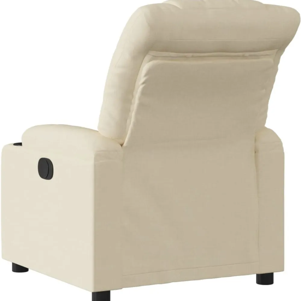 vidaXL Sillas-Sillón reclinable eléctrico de tela