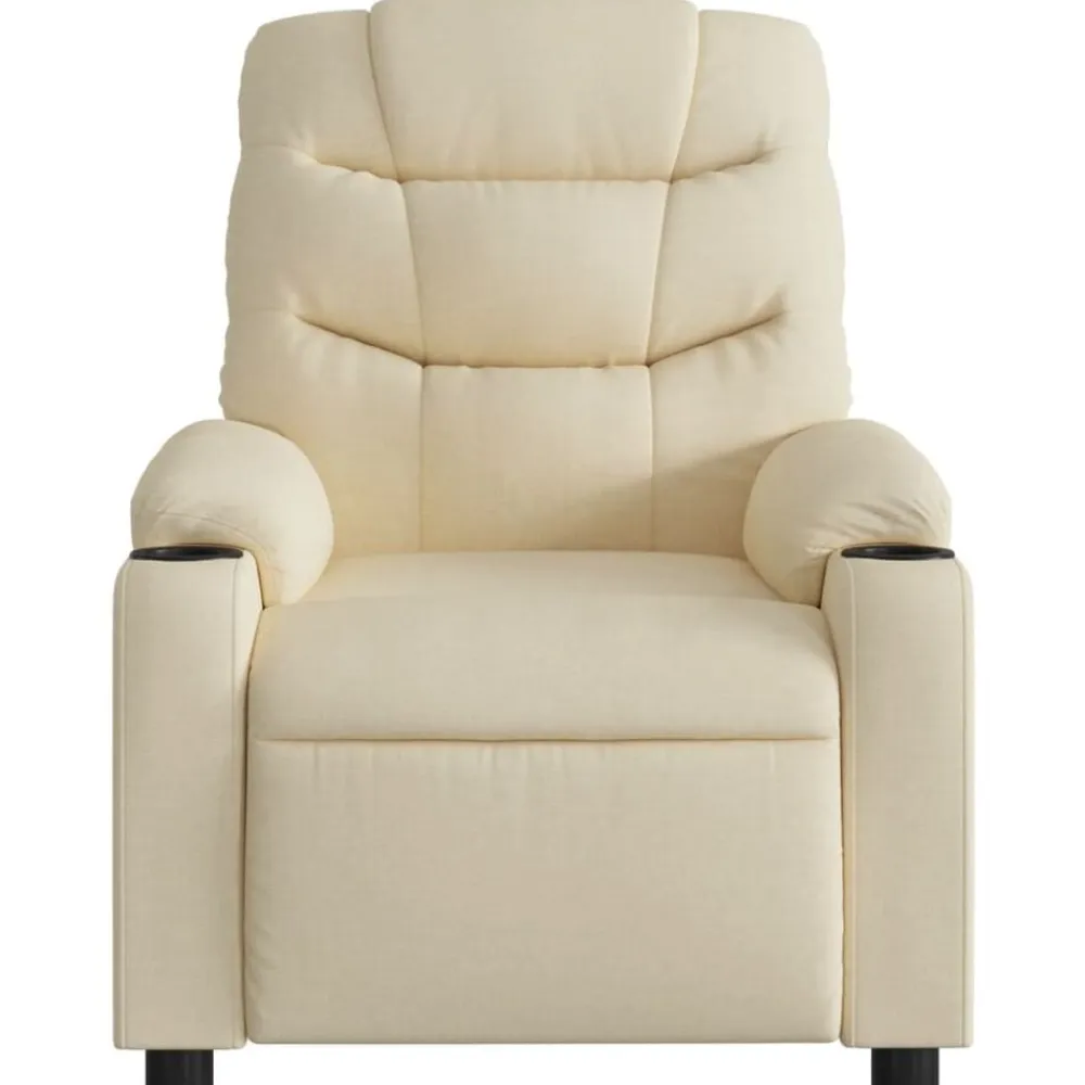 vidaXL Sillas-Sillón reclinable eléctrico de tela