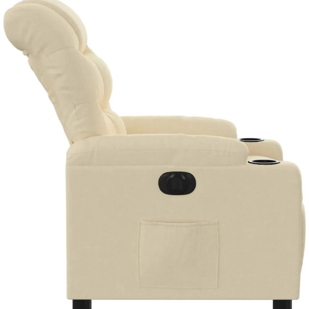 vidaXL Sillas-Sillón reclinable eléctrico de tela