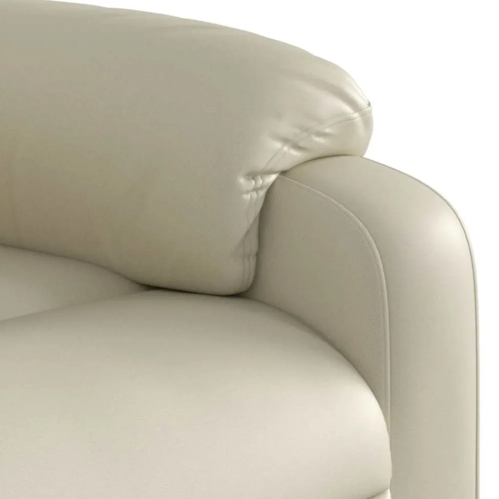 vidaXL Sillas-Sillón reclinable eléctrico de cuero sintético