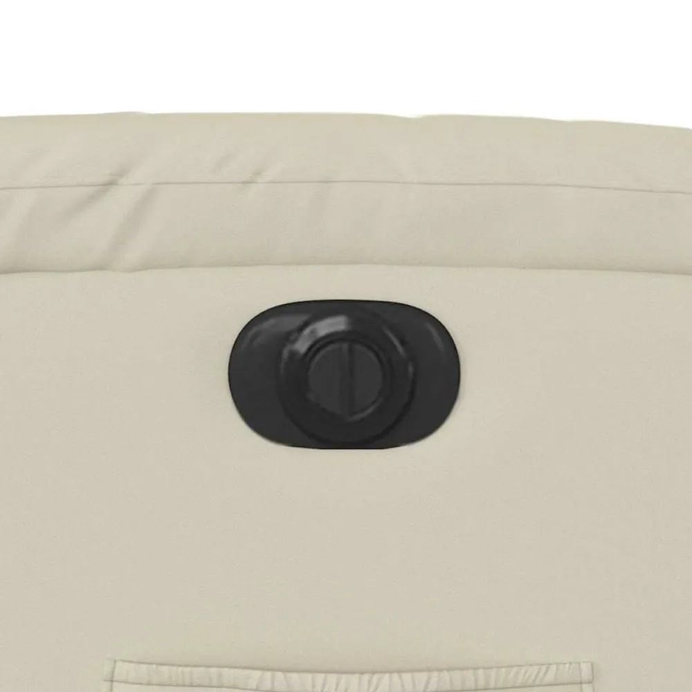 vidaXL Sillas-Sillón reclinable eléctrico de cuero sintético