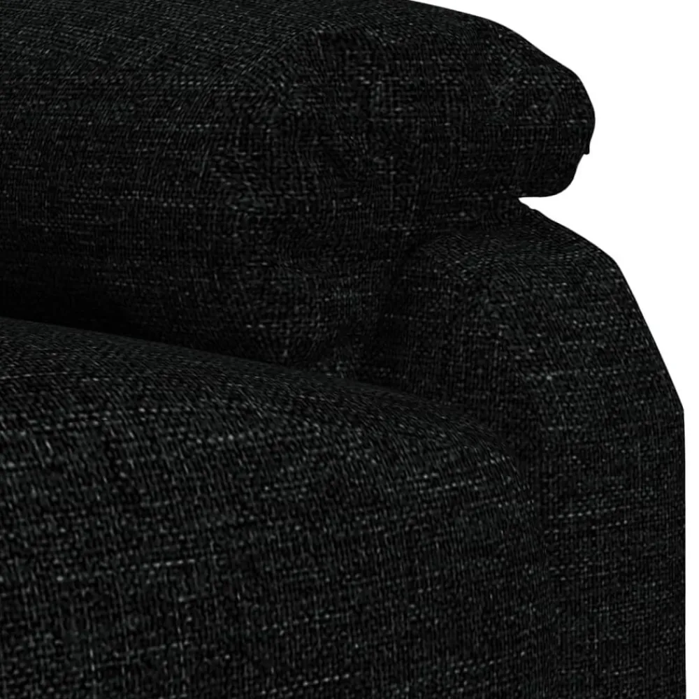 vidaXL Sillón reclinable eléctrico de tela Negro Outlet