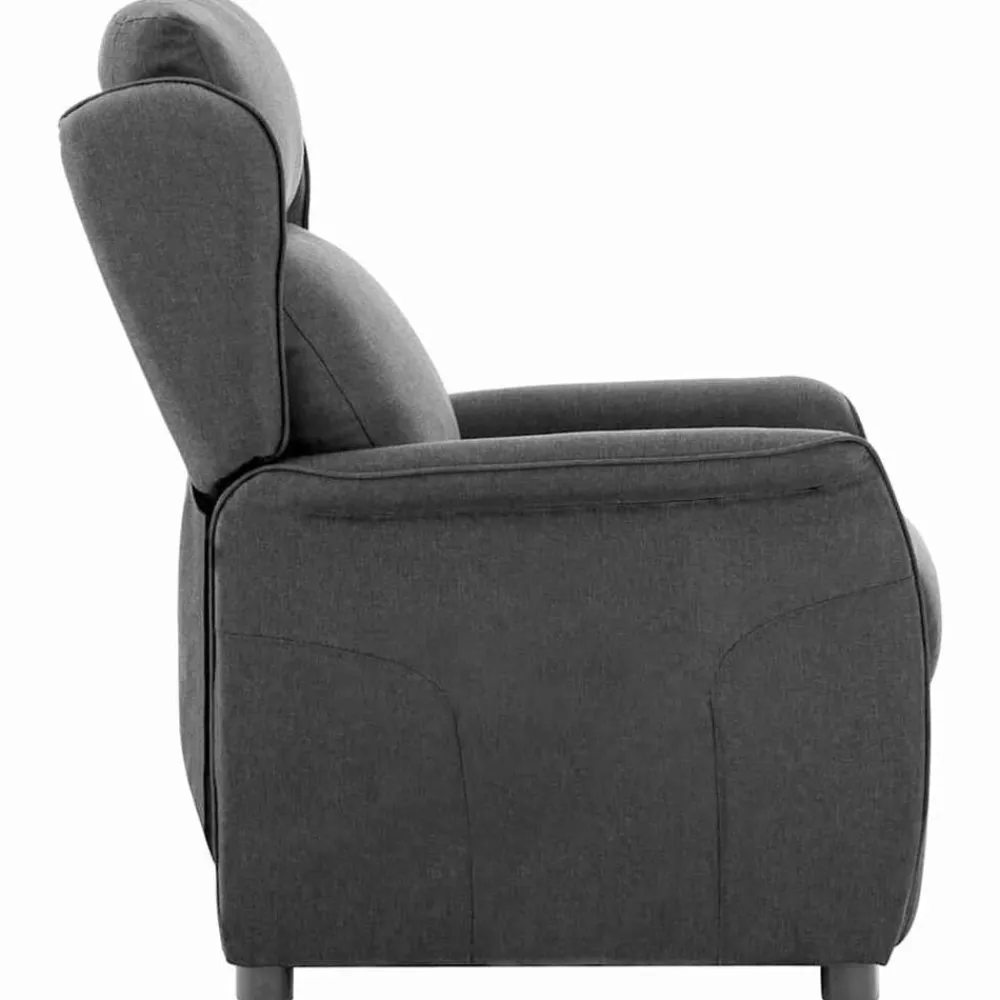 vidaXL Sillón reclinable 66.5 x 94 x 101.5 cm Poliéster Gris oscuro Outlet