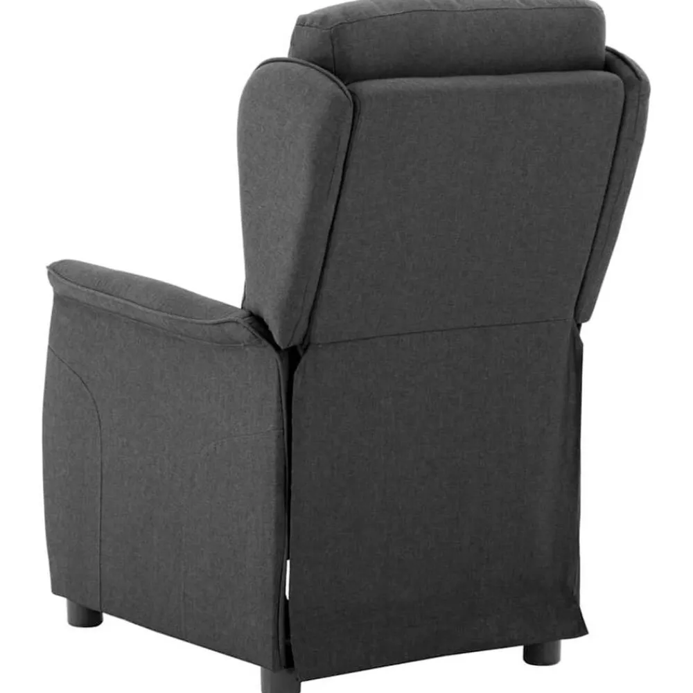 vidaXL Sillón reclinable 66.5 x 94 x 101.5 cm Poliéster Gris oscuro Outlet