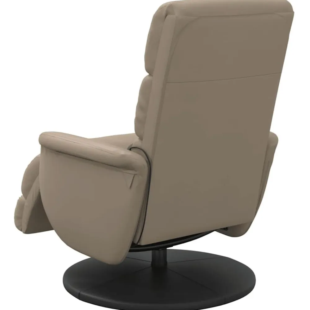vidaXL Sillón reclinable masaje reposapiés cuero sintético Capuchino Hot