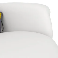 vidaXL Sillas-Sillón reclinable masaje con reposapiés cuero sintético