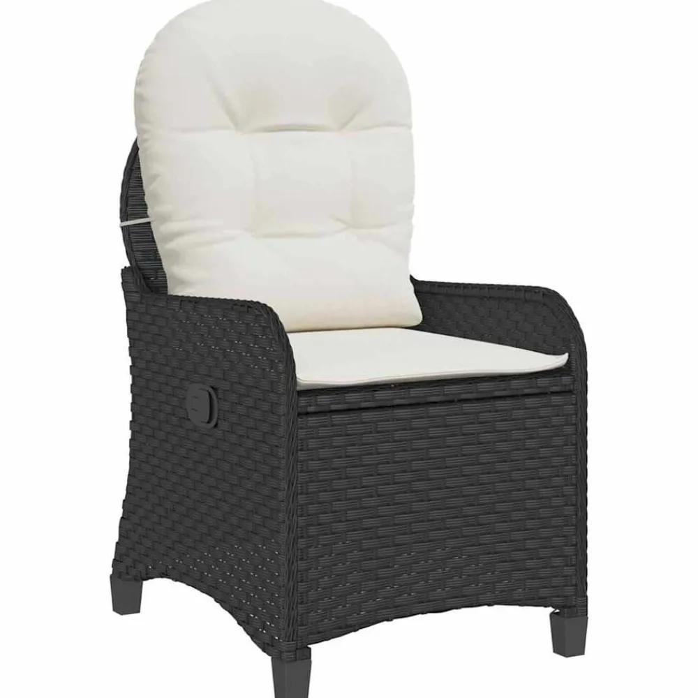 vidaXL Muebles De Jardín-Sillón reclinable 56 x 66 x 95 cm ratán sintético