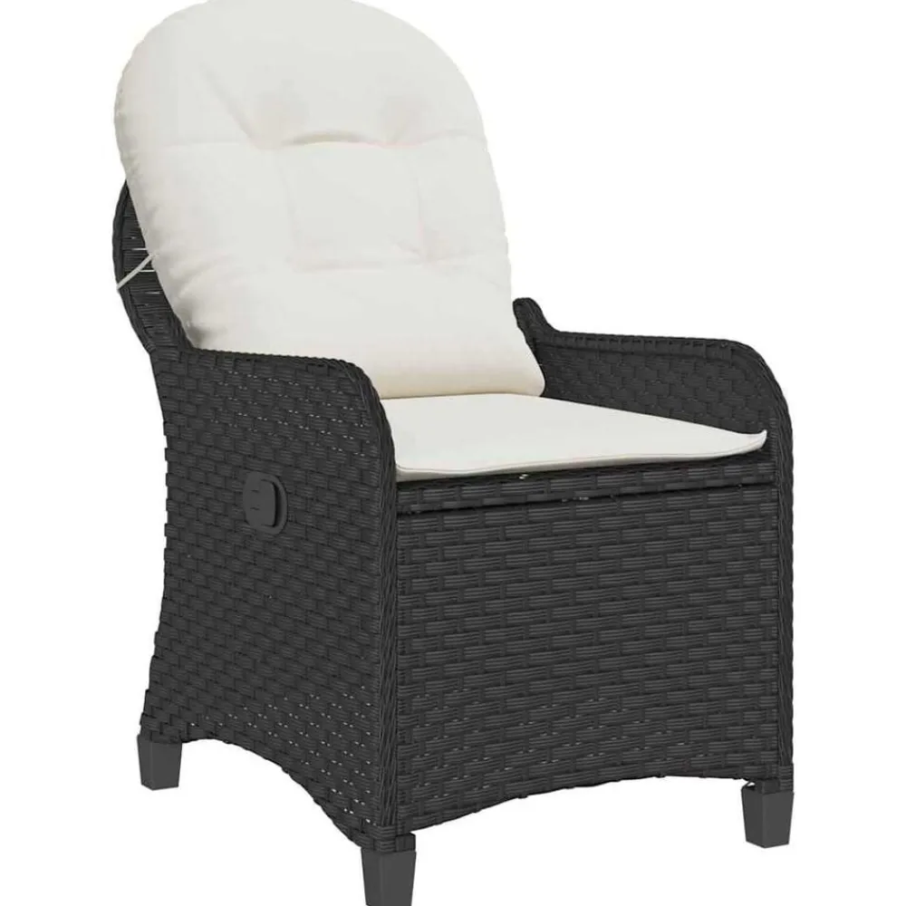 vidaXL Muebles De Jardín-Sillón reclinable 56 x 66 x 95 cm ratán sintético
