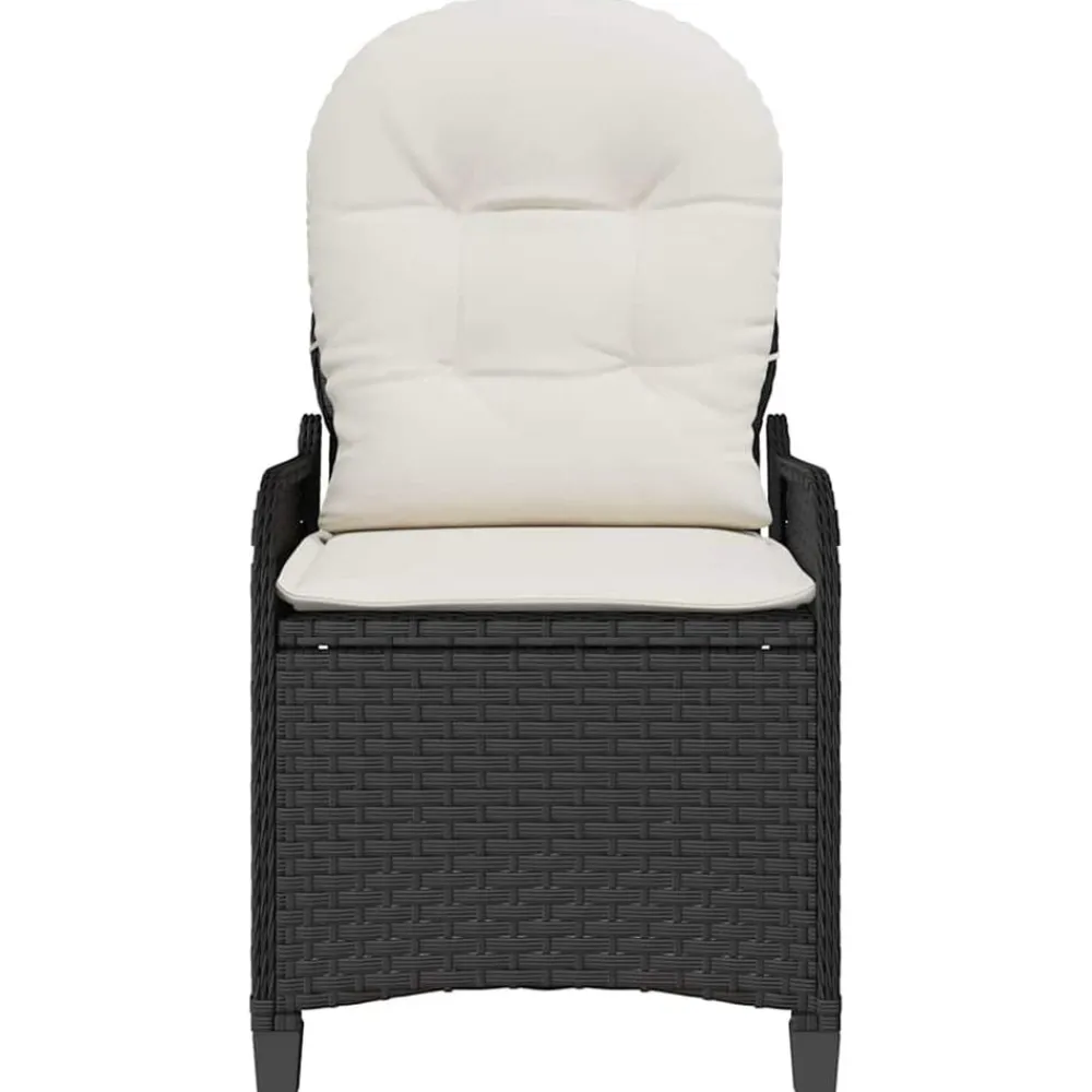 vidaXL Muebles De Jardín-Sillón reclinable 56 x 66 x 95 cm ratán sintético