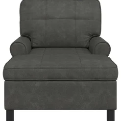 vidaXL Sillón reclinable 91 x 157 x 91 cm Cuero sintético Negro New