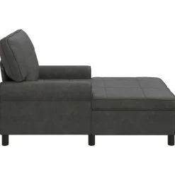 vidaXL Sillón reclinable 91 x 157 x 91 cm Cuero sintético Negro New