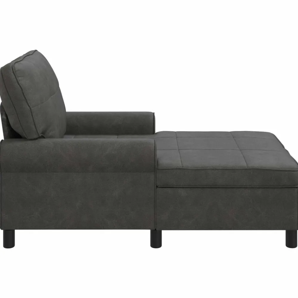vidaXL Sillón reclinable 91 x 157 x 91 cm Cuero sintético Negro New