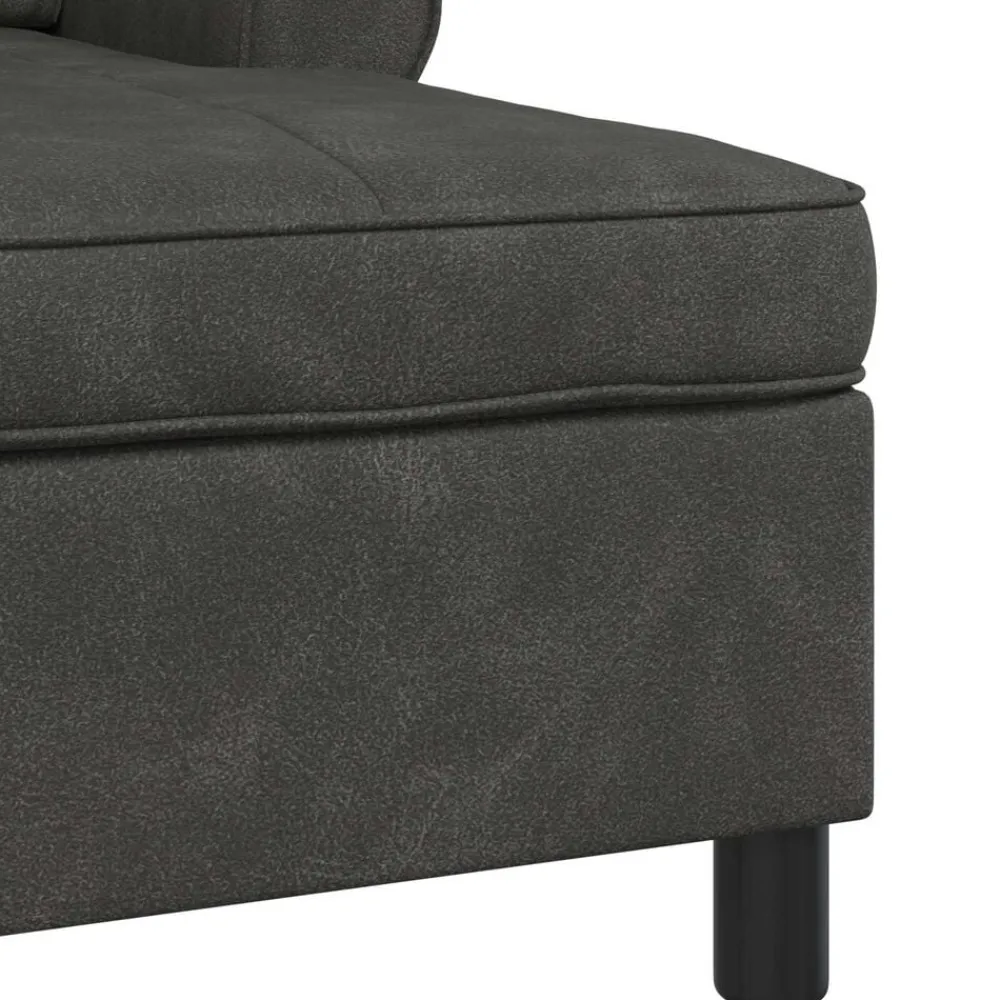 vidaXL Sillón reclinable 91 x 157 x 91 cm Cuero sintético Negro New